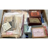 A LARGE Box of Vintage Photographic Paper & Film Plates etc