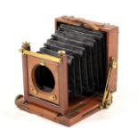 A Quarter Plate Folding Field Camera by Franks, Manchester