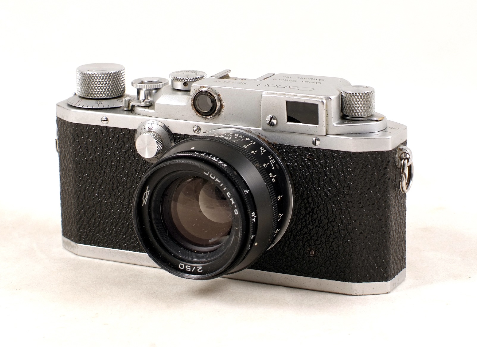An Uncommon Canon Rangefinder Camera, Model IIc with Jupiter Lens - Image 3 of 3