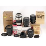 Group of Boxed Nikkor & Nikon Fit AF Lenses.