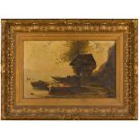 Édouard Menta (Swiss 1858 - 1915)/Neapolitan Coastal Scene/signed/oil on canvas,