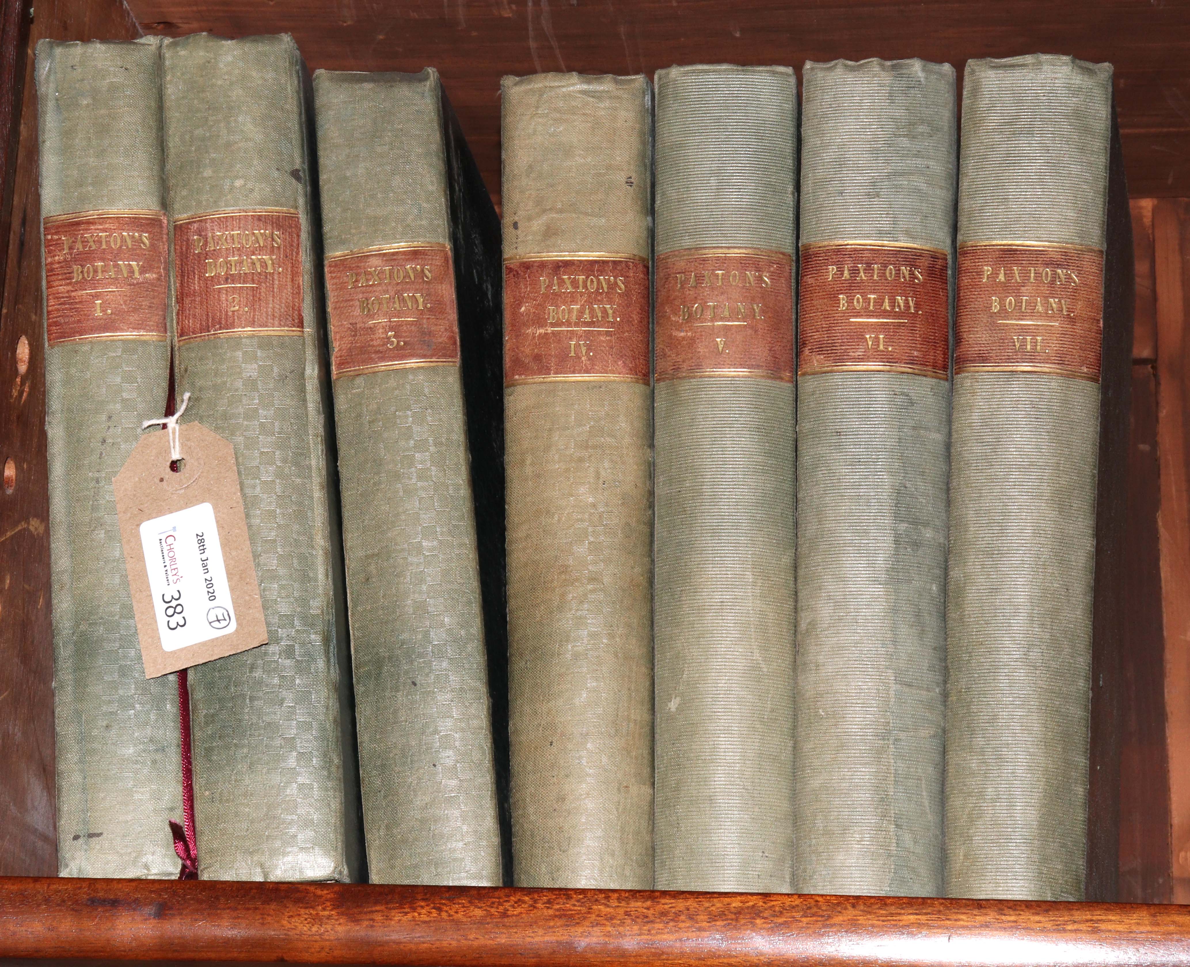 Paxton (Joseph) Paxton's Magazine of Botany, 7 vols., 1834 - 40. 8vo., orig. - Image 2 of 5
