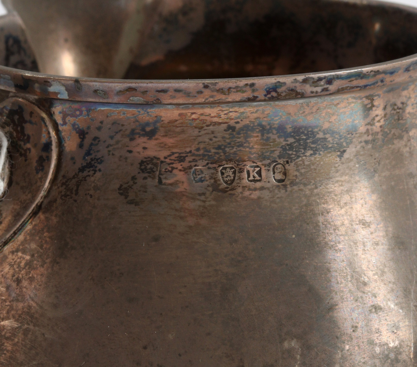 A George III silver saucepan, London 1805, baluster, - Image 2 of 2
