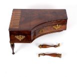 A 19th Century piano-shaped musical jewellery box,