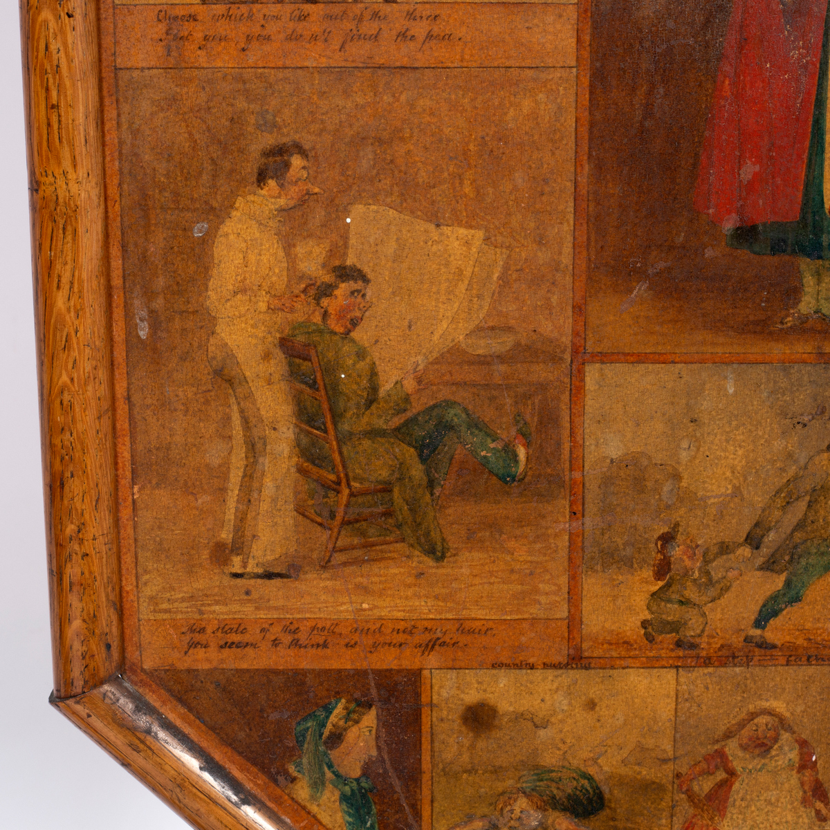 A pair of William IV simulated rosewood pole screens, - Image 2 of 3