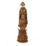An 18th Century Goanese carved ivory of the Virgin of the Immaculate Conception,