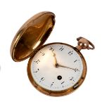 A Regency 18ct gold cased hunting pocket watch, Jefferson & Kessels, London no.