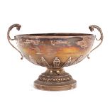 A French silver bowl, pseudo 18th Century marks, circa 1860, with coin inset base,