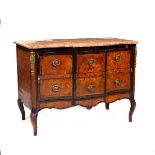 A Louis XVI marble topped commode, circa 1780,