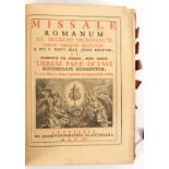 Bindings. Missale Romanum, Antwerp, Plantin, 1765. Large 4to.; Missale Romanum, Antwerp, 1837.