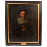 19th Century English School in 17th Century Style/Portrait of John Endecott (1588-1665)/half length,