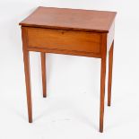 A George III satinwood worktable,