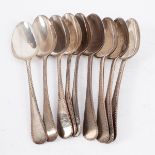 Four silver tablespoons, Sarah & John Blake, London 1820,