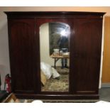 A Victorian mahogany wardrobe,