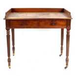 A George III mahogany dressing table, in the manner of Gillows,