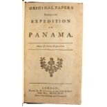 [Vernon, Edward] Original Papers Relating to the Expedition to Panama, 1744. 8vo.cont.
