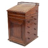 A George IV rosewood Davenport desk, probably Gillows,