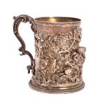 A Victorian Britannia silver mug, R.