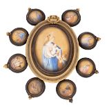 A gouache miniature of the Virgin and Child, 18th Century,