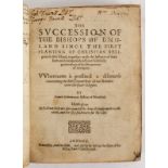 Godwin (Francis) The Succession of the Bishops of England, Andrew Hebb, n.d. [c. 1625] ].