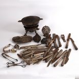 A large quantity of silver handled knives and knife handles, and scrap silver,