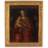 17th Century Flemish School/Madonna and Child/oil on panel,