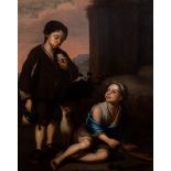 After Bartolomé Esteban Murillo (Spanish 1617-1682)/Two Peasant Boys/oil on canvas, 84.5cm x 67.
