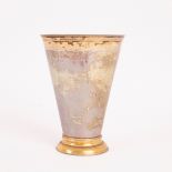 A Scandinavian silver beaker, probably Finnish, circa 1720, parcel-gilt,