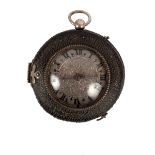 A rare 17th Century silver pair-cased pocket watch, Richard Masterson, Londini,