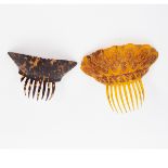Two tortoiseshell mantilla combs/Provenance: Spetchley Park