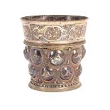 A copy of a late 16th Century German beaker, apparently unmarked, circa 1880,