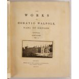 Walpole (Horace) The Works (and Letters), 6 vols., 1798- 1819, 4to., cont. calf gilt.