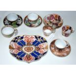A group of English porcelain teawares, circa 1800-20,