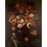 19th Century Dutch School/in the 18th Century style/Still Life of Flowers in a Vase,