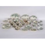 A Ridgeways doll's dinner service of Maidens Hair Fern pattern in green and white,