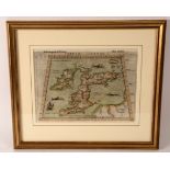 Girolamo Ruscelli/Tabula Europae/colour engraved map with text on reverse, 19.