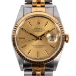 A gentleman's Rolex Oyster Perpetual Datejust wristwatch, circa 1990,