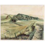 W/Wiltshire Landscape/signed with initial/oil on canvas,