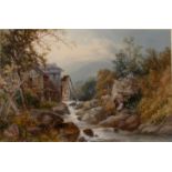 James Burrell Smith/A Cumberland Mill/signed J Burrell Smith, 1888 lower left/watercolour,