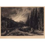 Samuel Palmer/The Early Ploughman, circa 1861/inscribed Finished State and signed/etching,