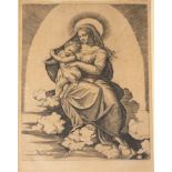 Marcantonio Raimondi after Raphael/Madonna di Foligno/engraving, 28.5cm x 18.