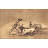 after Francisco Goya (1746-1828)/Scene from La Tauromaquia,