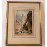 J Cordwell/Notre-Dame, Rouen/watercolour, 19cm x 13.