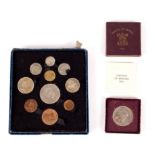 A set of George VI Festival of Britain coins,