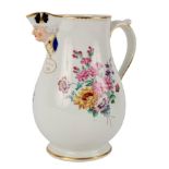 A Derby Admiral Rodney jug made to commemorate the Battle of Saintes, circa 1782, crowned D marks,