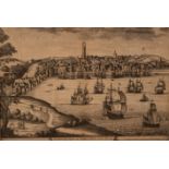 After Kip/A South View of Newcastle upon Tyne/published by Thomas Taylor London 1713/black and