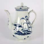 A Worcester coffee pot and matched cover, circa 1770-80,