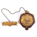 An 18ct gold Masonic jewel for East Lancashire Systematic Masonic Education & Benevolent