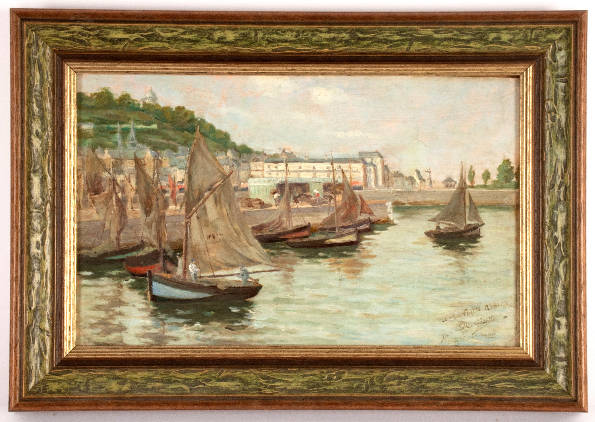 19th Century French School/Honfleur/oil on board, - Image 2 of 3