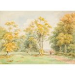 H Farran/Wooded Landscape/signed/watercolour,